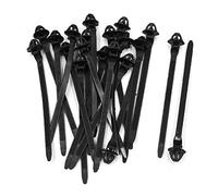 sourcing map 20Pcs 5 x 120mm Pousser Support Boucle Attache Câble Zippée Fil Attache Noir