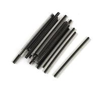 sourcing map 20pcs 50 Voie Double Rangée Droit Broche Mâle Bande en-tête 1.27mm Pitch