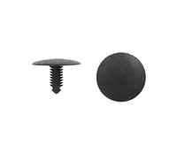 sourcing map 20pcs 6mm Diamètre Trou rivet en plastique fixation voiture Garniture type bouton poussoir noir Clip