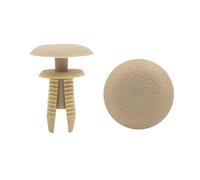 20pcs 8mm auto voiture camion Beige Rivets plastique aile bouclier colliezs type à pousser in
