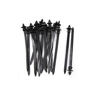 sourcing map 20Pcs 8mmx175mm Réglable Pousser Support Boucle Attache Câble Serrage Collier