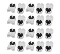sourcing map 20Pcs AC 500V 2A G5-F288L T5 G5 Douille éclairage fluorescent blanc Lampe Base