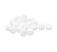 sourcing map 20pcs Arrêt de Cordon Serrure de Cordon Plastique blanc | Verrou de Cordon à Ressort bloqué Cordon Glisser Cordon pour Vêtement Sac Lacet Camping, doubles trous