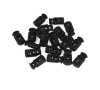 sourcing map 20pcs Arrêt de Cordon Serrure de Cordon Verrou de Cordon à Ressort bloqué Cordon Glisser Cordon pour Vêtement Sac Lacet Camping