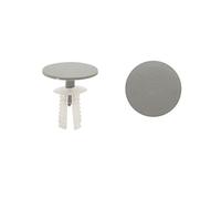 sourcing map 20Pcs Blanc Gris Voiture Rivets Plastique Moulage lécheur Clip Fixation 8mm