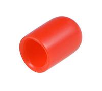 sourcing map 20pcs Caoutchouc Embouts 5/16"(8mm) ID Vinyle Rond Terminal Capuchon Housse Vis Filetage Protections Rouges