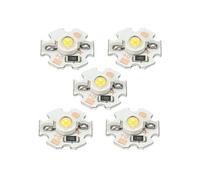 sourcing map- 20pcs COB LED luminaire Perle 1W 110lm 3000-3200K 20mm 5VDC, Chaud Blanc