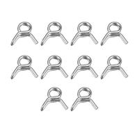 sourcing map 20pcs Collier Serrage Tuyau Double Fil Ressort 3,5mm | Acier Inox 304, Apte Interne Diamètre 3.8mm-4.2mm, OD Tuyau Carburant Conduite Silicone Tube Ressort Clips