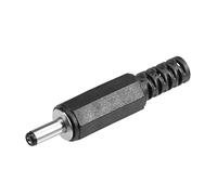 sourcing map 20Pcs DC Mâle Connecteur 3.5mm x 1.35mm Puissance Câble Jack Adaptateur Noir