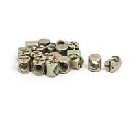 sourcing map 20pcs Écrou Cylindrique Fendu à Goujon Croisé Goupille M6 x 10mm Croix fût métallique pour lit Meubles