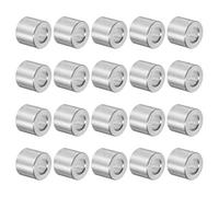 sourcing map 20Pcs Entretoises en Aluminium de 5 mm de Diamètre Intérieur, 10 mm de Diamètre Extérieur, 9,5 mm de Longueur. Convient aux Vis, Boulons et Barres de Tige M5.