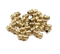sourcing map 20Pcs Graisseur Droit M6x1 Laiton pour Voiture Moto