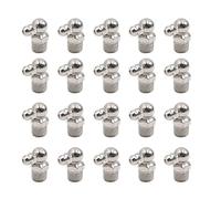 sourcing map 20Pcs Graisseur M10x1 Coudé 90° Nickelé pour Auto Moto | Anti-Corrosion, Résistant, Bille À Ressort, Pas De Fuite, Pour Camion, Voiture, Applications Industrielles