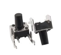 sourcing map 20pcs Interrupteur Tactile bouton-poussoir à angle droit momentané 6 mm x 6 mm x 9 mm