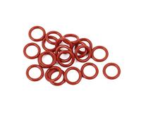 sourcing map 20pcs Joint torique 9mm x 1.5mm joint en caoutchouc de silicone bague d'étanchéité résistant à la chaleur rouge