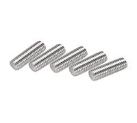 sourcing map 20pcs M10 x 30mm Entièrement Filetée Tige 304 Inox Acier Droite Main Filetage M10-1,5 Filetage Pas