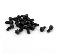 sourcing map 20pcs M2.5 x 6mm Vis à tête six pans creux hexagonale Boulon 12.9 Alliage d'acier Noir