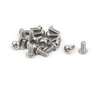 sourcing map M3x6mm Vis Inviolable Tête Torx Bouton acier inoxydable 304 Sécurité 20pcs