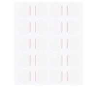 sourcing map 20pcs Montre Arrière Couverture Protection Film, 22Mm Rouge Ligne PE Ronde Montre Arrière Étui Protecteur Film Autocollants pour Montre Arrière Étui Protection