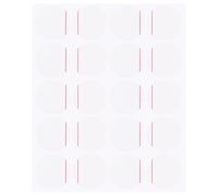 sourcing map 20pcs Montre Arrière Couverture Protection Film, 25Mm Rouge Ligne PE Rond Montre Arrière Étui Protecteur Film Autocollants pour Montre Arrière Étui Protection