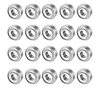 sourcing map 20pcs MR105ZZ Roulement à billes miniature miniature à gorge profonde blindé 5mmx10mmx4mm