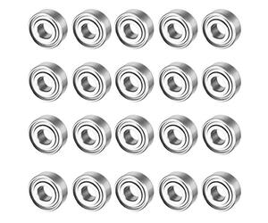 sourcing map 20pcs MR105ZZ Roulement à billes miniature miniature à gorge profonde blindé 5mmx10mmx4mm