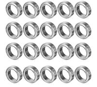 sourcing map 20pcs MR128ZZ 8mmx12mmx3.5mm roulement à billes miniature miniature à gorge profonde