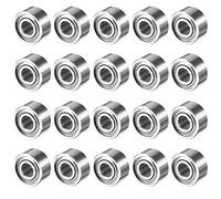 sourcing map 20pcs MR52ZZ 2mmx5mmx2.5mm roulement à billes miniature miniature à gorge profonde