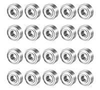 sourcing map 20pcs MR83ZZ 3mmx8mmx3mm roulement à billes miniature miniature à gorge profonde