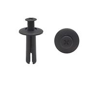 sourcing map 20Pcs Noir Car la vis Expansion Lignes Rivets en Plastique 8mm Clip retenue Aile