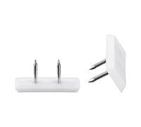 sourcing map 20Pcs Patin Glisseur Clouer Pied Chaise Tampon Protection carrée 31mmx12mm