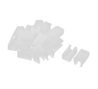 Patins pour meubles SOURCING MAP 20pcs Pied Chaise Tube Rond Embout Pied Table Fauteuil Tampon Forme U Plastique Blanc Diamètre 11mm