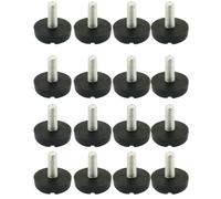 SOURCING MAP 20Pcs Pieds de Nivellement Meuble Réglable Patin Jambe Table Chaise Protection Plancher filetage tige 6mm x 23mm x