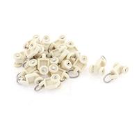 sourcing map 20pcs pour Fenêtre Voilage en Plastique Diamètre 10 mm Beige
