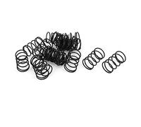 sourcing map 20Pcs Ressort de Compression 1.2mm Fil Diamètre 18mm OD Noir | Ressort Acier Extension, 30mm Libre Longueur
