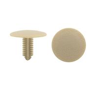 sourcing map 20pcs Rivet en Plastique Trou 7mm Tête 24.5mm Clip de retenue Garniture Porte Voiture Beige
