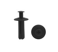 sourcing map 20Pcs Rivet Plastique Clips Retenue Noir Porte Voiture 8mm