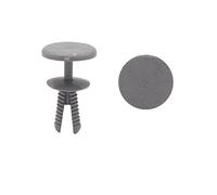 sourcing map 20Pcs Rivet plastique gris Dia trou 6mm Clip fixation Voiture