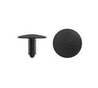 sourcing map 20Pcs rivet plastique universel 7mm Trou fixation pour pare-choc voiture noire aile