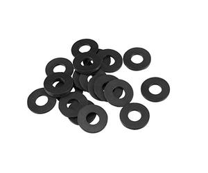 sourcing map 20Pcs Rondelle en Caoutchouc Plat 18mm Diamètre Extérieur Joint Torique pour oeillet Tuyau Robinet