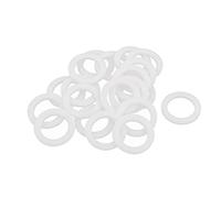sourcing map 20pcs Rondelles PTFE Plat Joint Étanchéité pour Robinet Tuyau Blanc 24mm OD 16mm ID 2mm Épaisseur