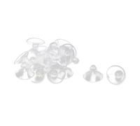 sourcingmap 20pcs Ventouses Anti-collision Transparente en Caoutchouc pour Verre Bureau Maison Coussinet Suspension à Ventouse 18mm Diamètre