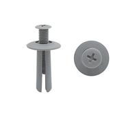 Sourcing map 20Pcs Voiture Rivets en Plastique Gris Bouclier Anti-Projection Clip Fixation Aile 8mm
