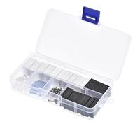 sourcing map 21mm x 15mm x 11mm TO-220 Aluminium Dissipateur Chaleur Trousse pour en refroidissant Transistor Diodes avec a Support épingle et Plastique Box