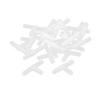 sourcing map 22 pcs 3mm Tuyau Diamètre T Forme 3 Chemin Aquariums Les connecteurs Tubes Blanc