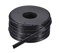 sourcing map 24AWG Silicone Ruban Câble 5Broche 24 Jauge Plat 15m/50ft Noir