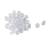 sourcing map 24pc Pare-Choc de Table en Verre Tige Patin de Protection Meuble Patio Anti-Collision Anti-Bruit Souple Intégré Transparent Glisse 6mm