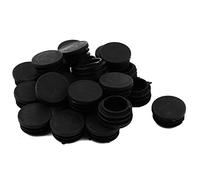 sourcing map 24pcs Bouchon Pied de Chasie Embout Capuchon Jambe Tube Insert Table Meuble Protection rond plastique 32mm