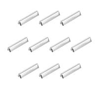 sourcing map 24Pcs Ceinture Boucle Points Connexion, 30mm/ 1.18-pouce Ruban Fermoirs à Sertir pour Cuir, Sangle, Bricolage Artisanat Création, Argenté