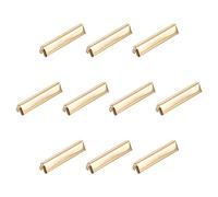 sourcing map 24Pcs Ceinture Boucle Points Connexion 30mm Clair Doré